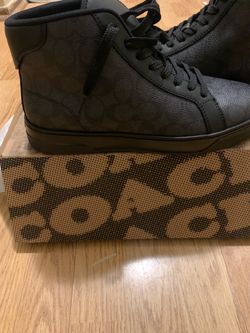 Size 10 coach high top shoes