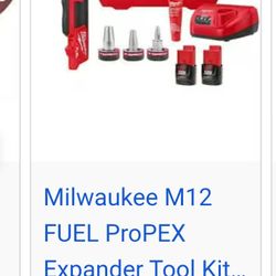 Milwaukee expaer saw brand new with brand new battery and charger and the 3 different sizes and the grease everything brand new 