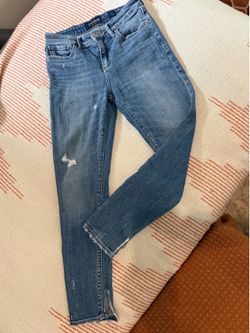 Lucky Brand Women's Slim Jeans Blue Denim Distressed Size 4/27