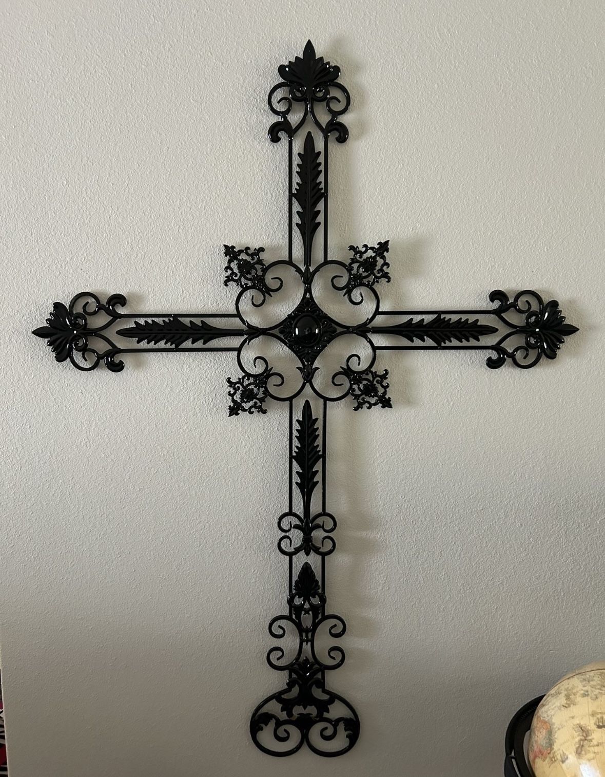 Black Metal Wall Cross