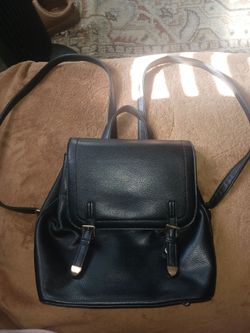 Faux Leather Backpack