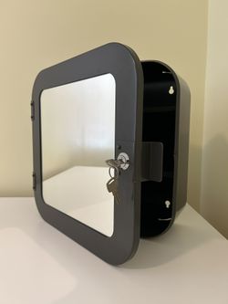 IKEA Gunnern Mirror Bathroom Cabinet Lockable Storage