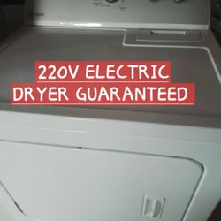 DRYER 220V ELECTRIC WHIRLPOOL GUARANTEED 60 DAY