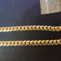 14K Yellow Miami Cuban 12mm
