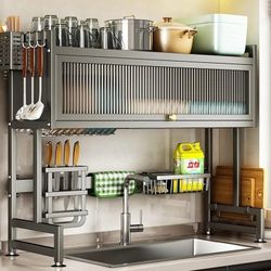 NIB Over the Sink Drying Rack w/Accessories