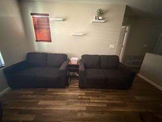 2 Black Couches