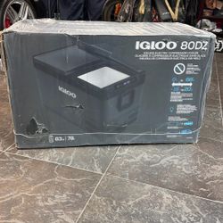 Brand New Igloo ICF 80DZ  Electric Iceless Compressor Refrigerator Cooler