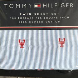 NEW, Tommy Hilfiger Twin Sheet Set 