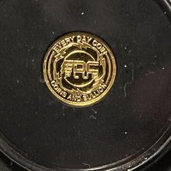 1/4 Gram Pure Gold Coin • 24k Fine Gold Bullion Round (.9999) • Every Day Coins & Bullion EDC Plug Custom Design in Protective Capsule