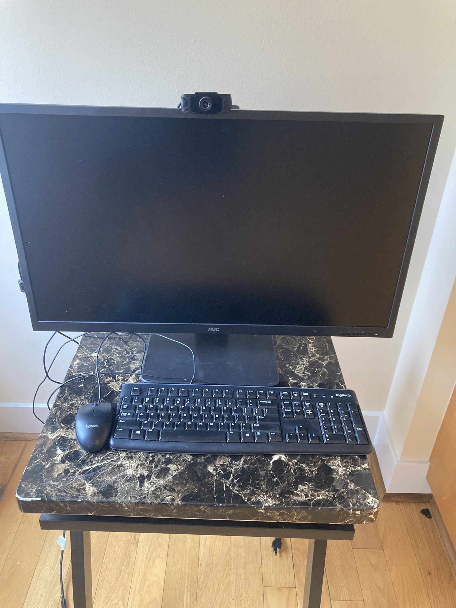 32 Inch AOC Monitor With M/K $50