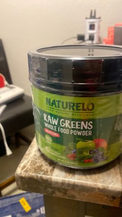 NATURELO Raw Greens Whole Food Powder Unsweetened