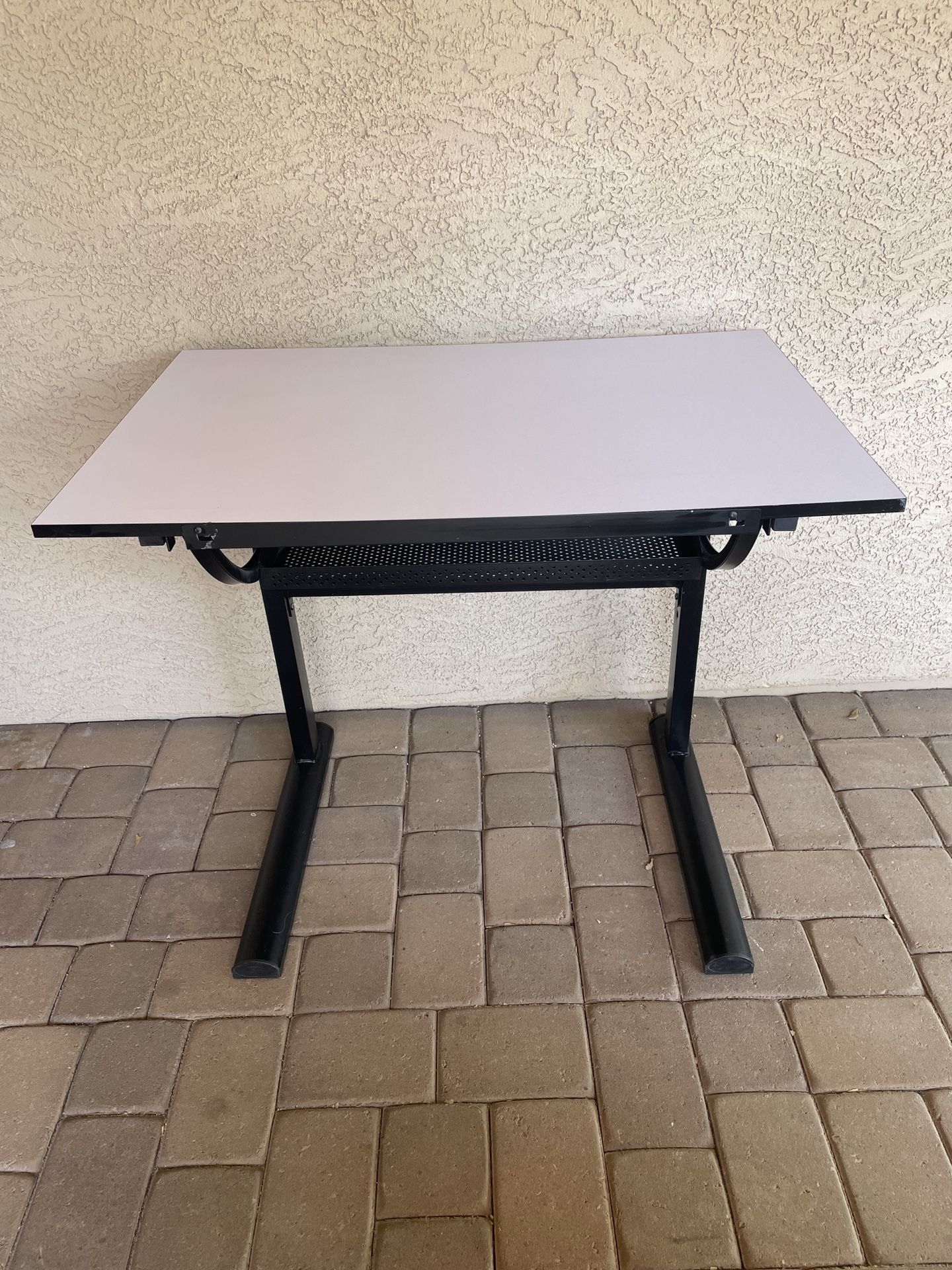 White Adjustable Drawing/Craft Table 