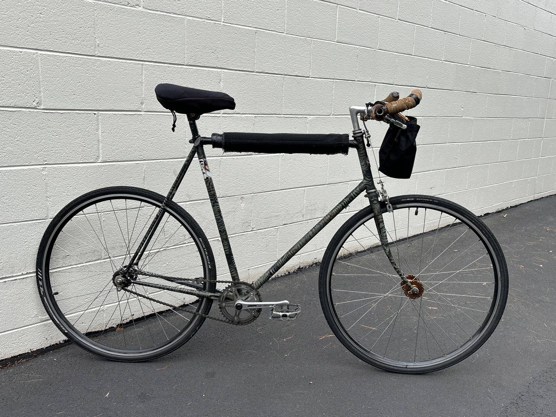 Vintage Motobecane Single Speed Fixed Gear Road Bike