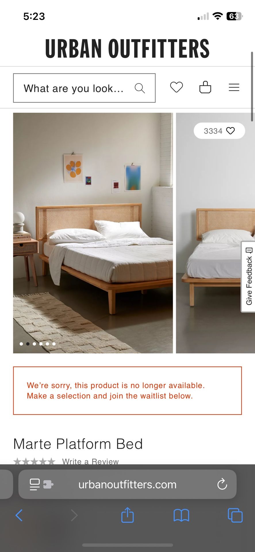 Marte Queen Platform Bed Frame