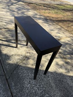 Black Narrow Console Table – Great Condition!