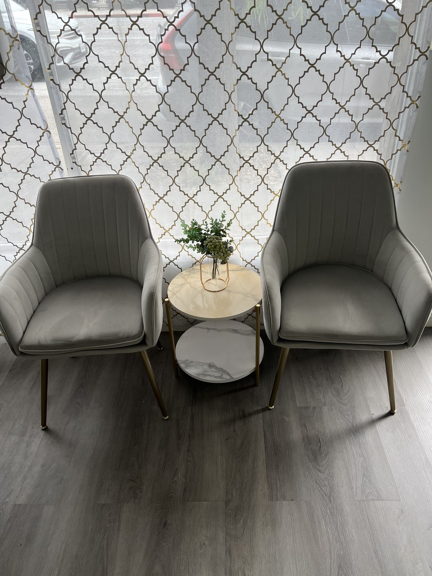 Chair With End Table