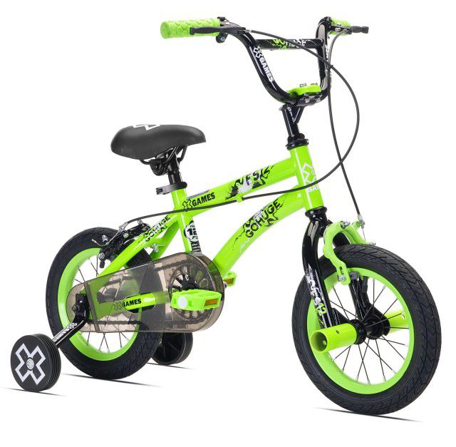 X-Games 12" BMX Boy's Bike, Green