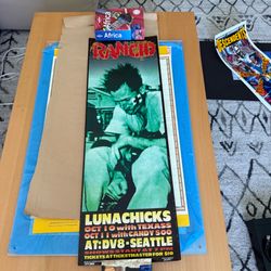 KOZIK Lunachicks RANCID Seattle 1995 Punk Rock Concert Signed/Numbered Poster