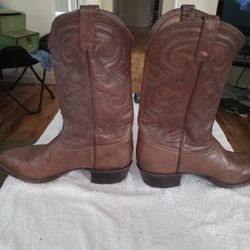 Pre Owned Tony Lama Leather Cowboy Boots