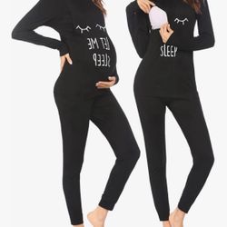 Postpartum Pjs Cute Nusing Shirts for Breastfeeding