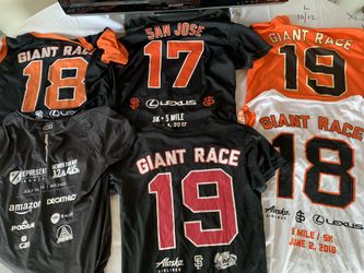 (10) SF Giants Race Series Jerseys Shirts M Or L