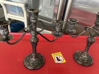 Silver Plate Candle Holder 