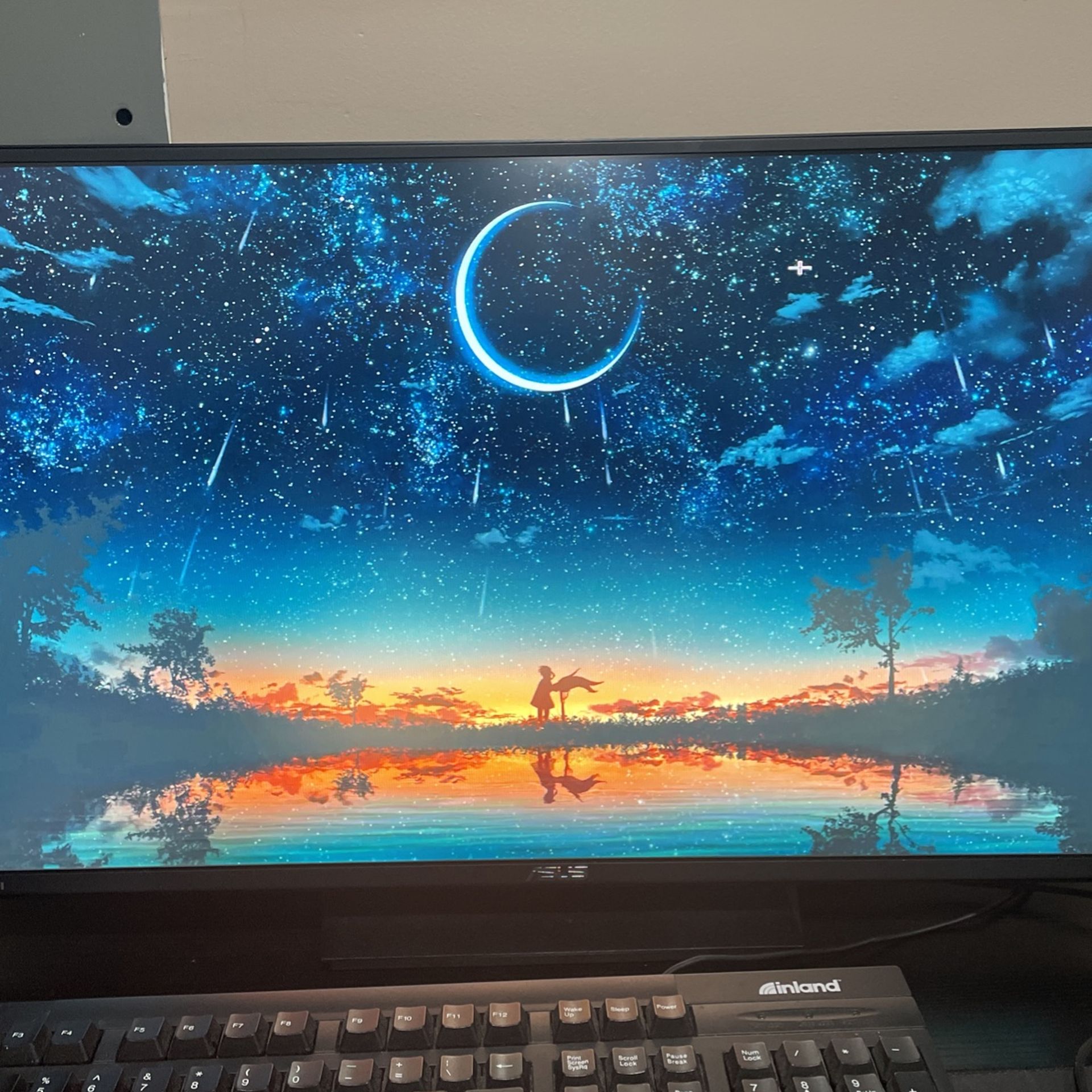 ASUS - 27" IPS LCD FHD FreeSync Gaming Monitor (DisplayPort, DVI, HDMI) - Black
