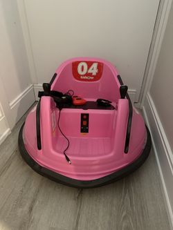 Pink Kidzone Electric Bumper Car