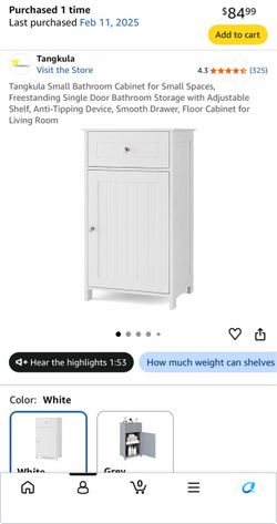 Small white cabinet
