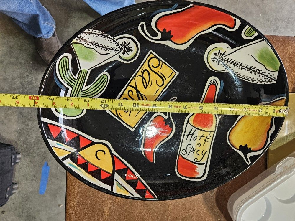 Mexican Serving DISH And Hanging Decor