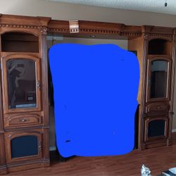 Wood Entertainment Center 3-Peice 