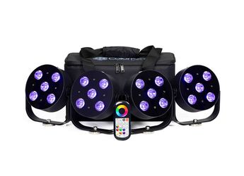 Colorkey CKU-6034 MobilePar HEX 5 with Carrying Case - 4 Pack