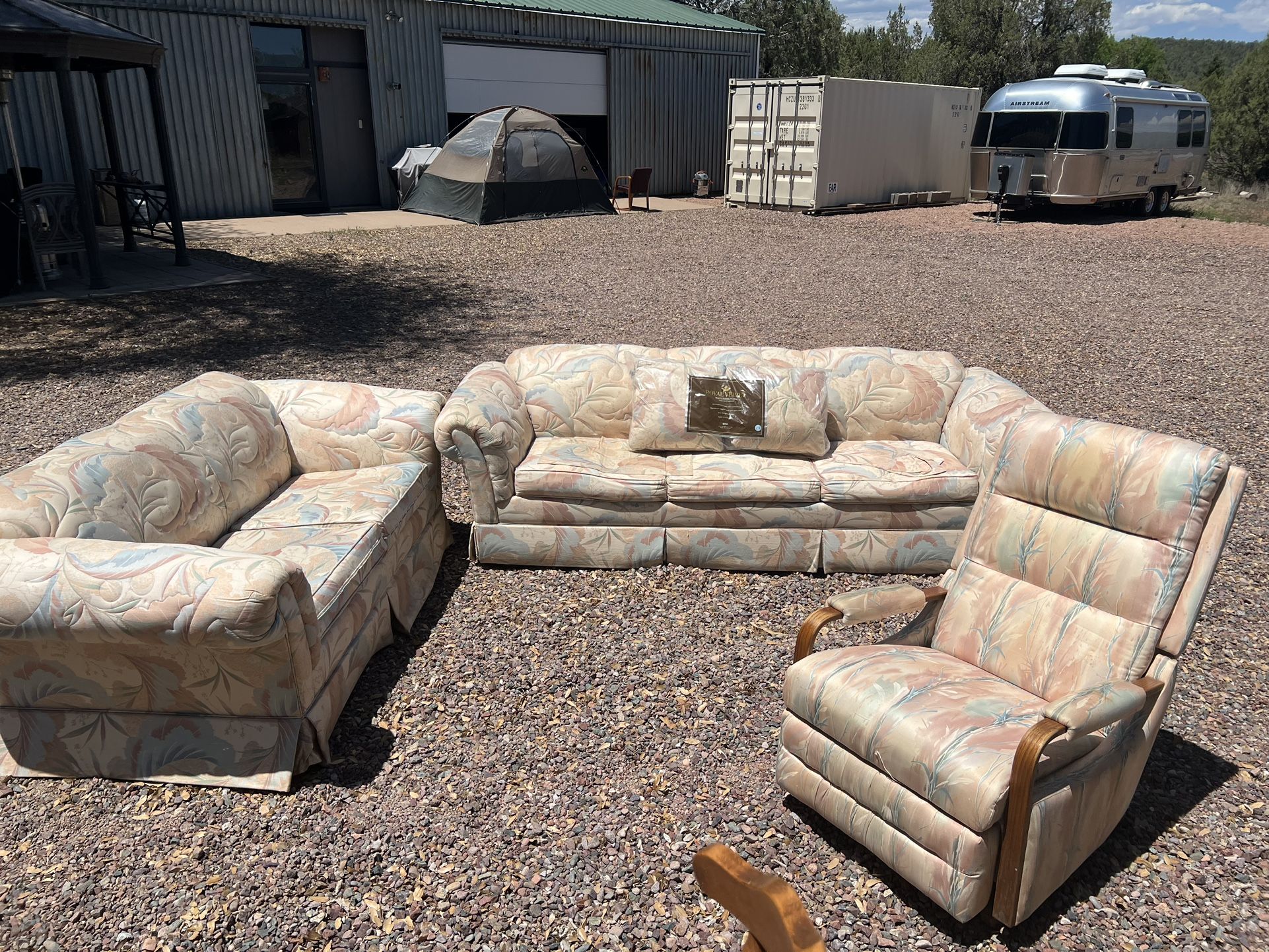 Sofa Set with Rocking Chair