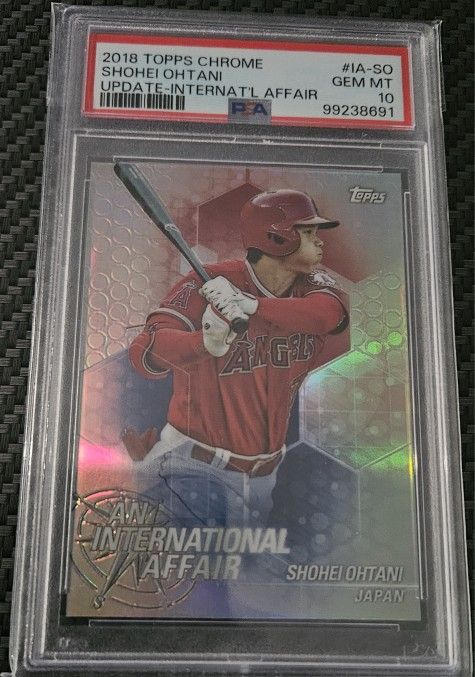 SHOHEI OHTANI PSA 10 RC 2018 TOPPS CHROME International Affairs MVP