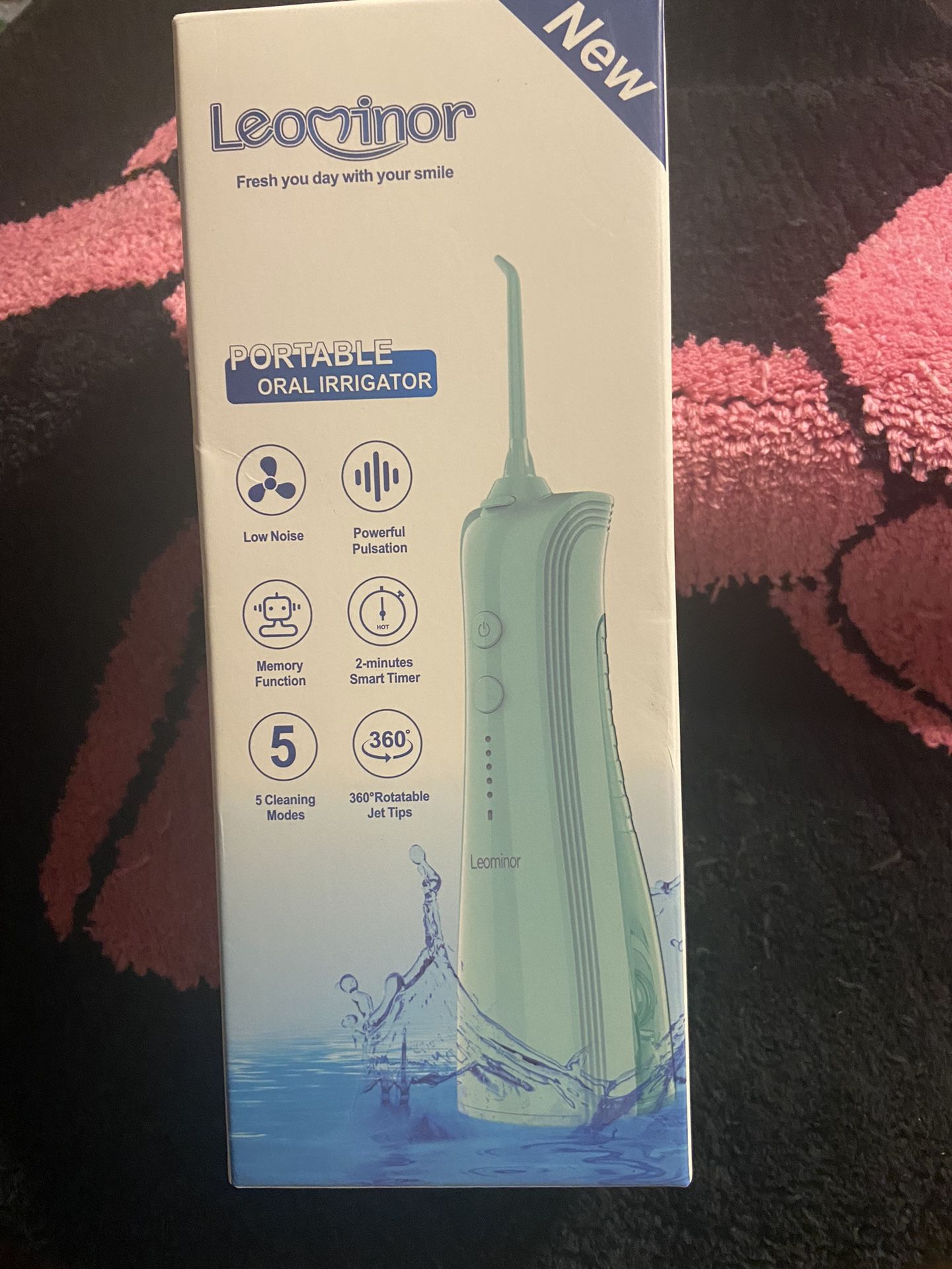 Brand New In Box In The Color Mint Green Portable Oral Irrigator