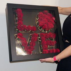 LOVE Flower Letters / Letras De Amor De Flor Natural 