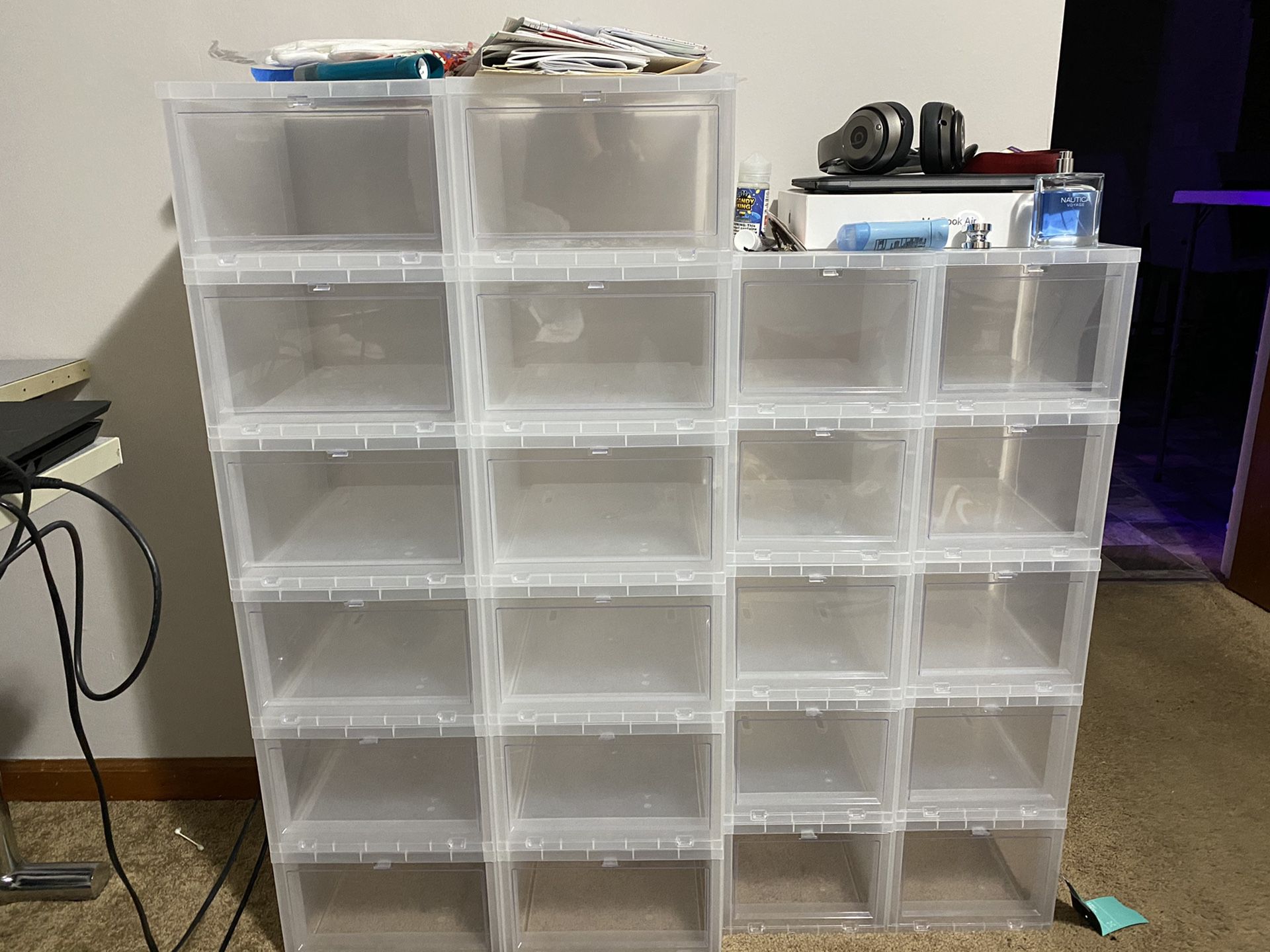 Container store sneaker storage