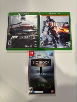 Xbox One Forza 5 Day One/Battlefield 4 & Nintendo Switch Bioshock Collection