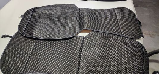 Car Seat Covers Set Black Woven