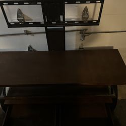 Dark Brown Tv Stand With Mount 