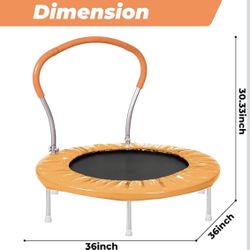 36 Inch Kids Mini Trampoline 