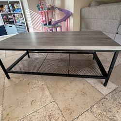 Grey & Black Coffee Table 