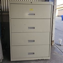 4 Drawer Used Premier Lateral File Cabinet 