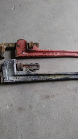 18" ridgid pipewrench & 14" chinese pipewrench