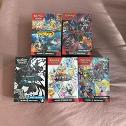 Pokemon Booster Bundles Destined Rivals Surging Black Bolt Prismatic Journey Together