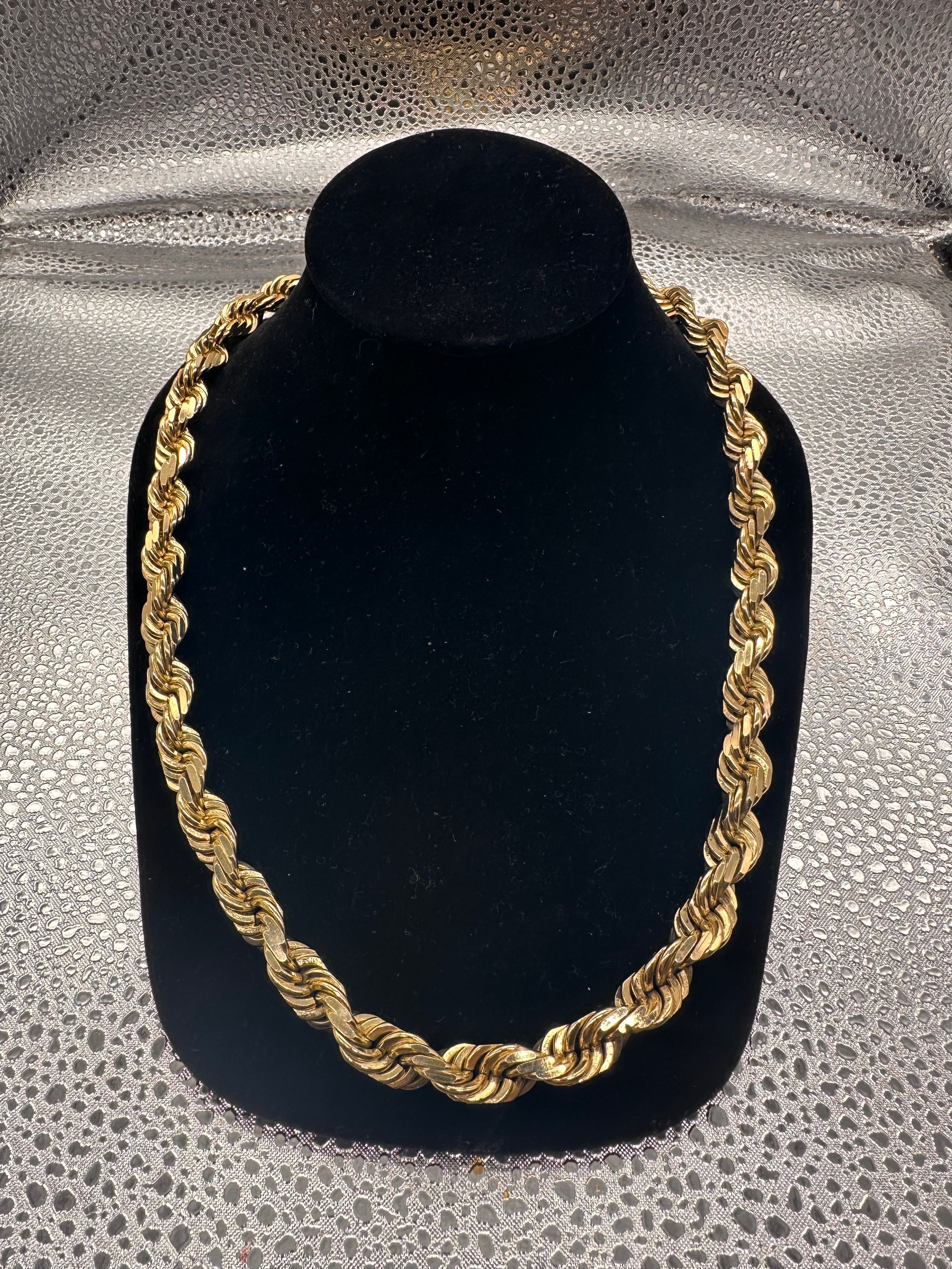 14k 257Gram Gold Rope I-2288