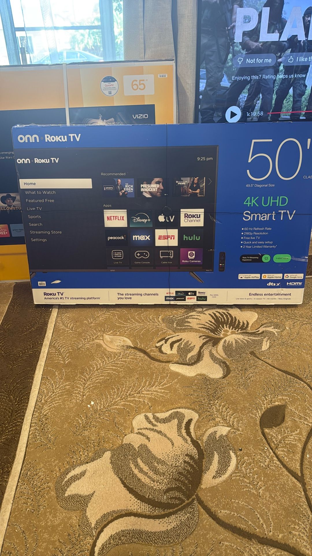 New Onn Roku Tv 50inch 4k - SmartTV 