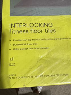 Fitness cushion floor mats