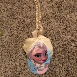 Elsa hat with attached braid