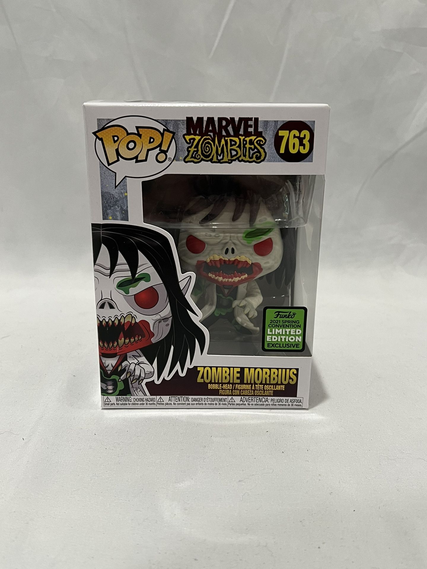 Funko POP! Marvel Zombies #763 - Zombie Morbius 2021 Spring Convention Limited Edition. 